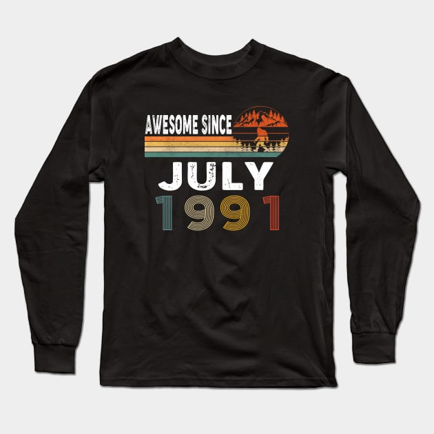 Awesome Since July 1991 Long Sleeve T-Shirt by ThanhNga
